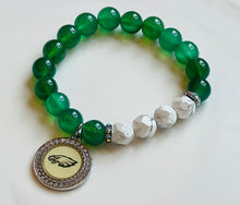 Eagles Green Agate Bracelet