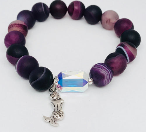 Reflection Collection Smooth Matte Purple - Mermaid Tales Handmade Jewelry