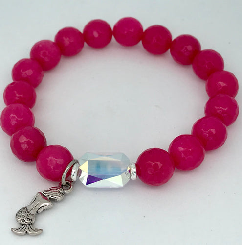 Classic Collection Bright Pink Agate - Mermaid Tales Handmade Jewelry